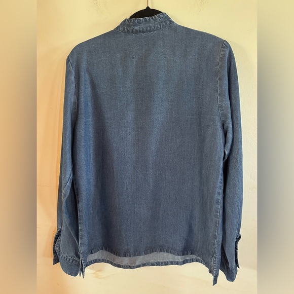 Coldwater Creek women’s M shirt lagenlook minimalist classic romantic prairie - Picture 9 of 9